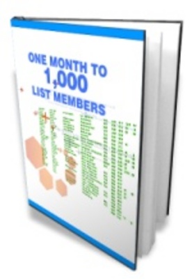 Product picture One Month To A 1000 List Members